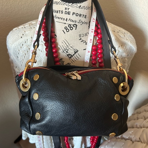 HAMMITT Daniel  Leather Bag with Gold Accents preowned condition final sale - Picture 12 of 13